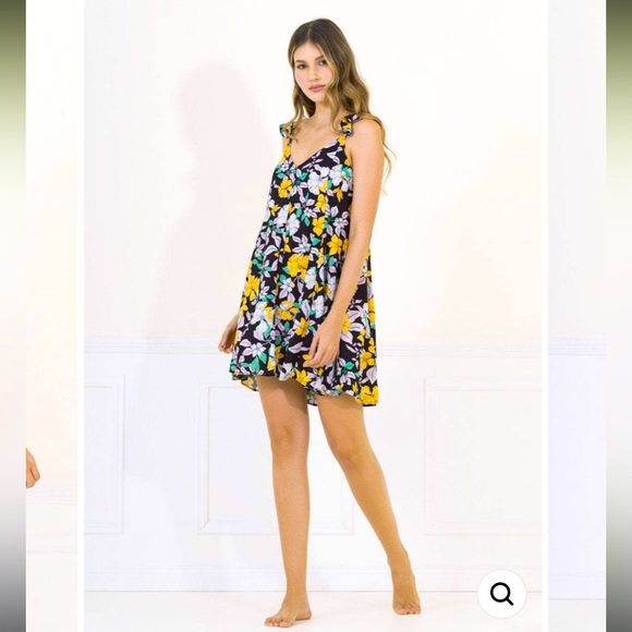 MAAJI Black Calendula Lori Sleep Short Dress Size S - Picture 2 of 5